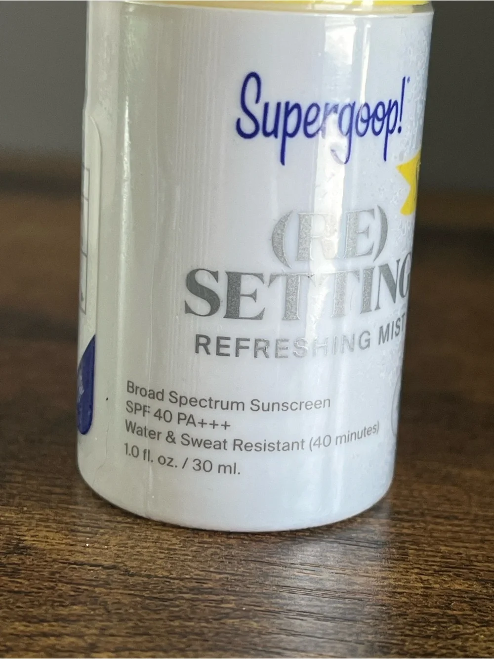 Supergoop! Re setting refreshing 40 SPF Mist